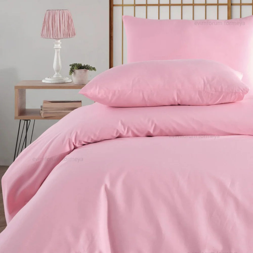 Premium Bettwäsche Set aus 100% Baumwolle Renforcé (Naturfaser) & Kissenbezug