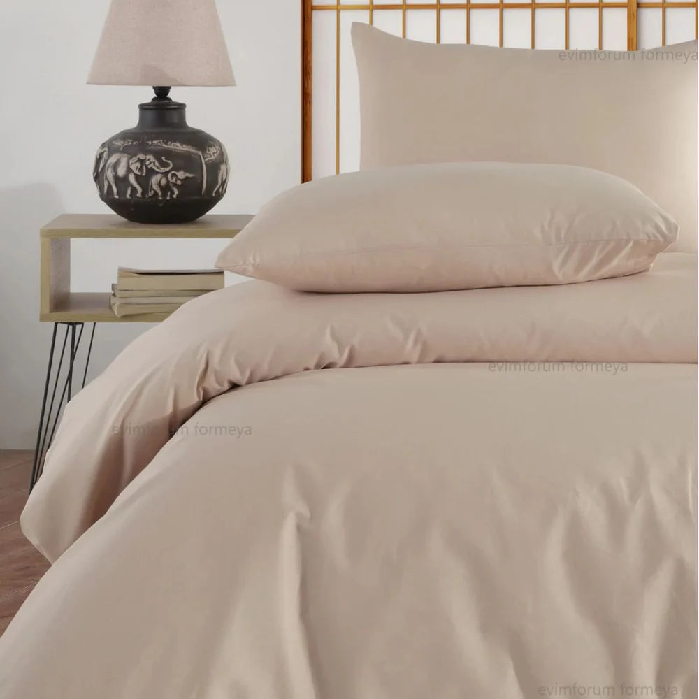 Premium Bettwäsche Set aus 100% Baumwolle Renforcé (Naturfaser) & Kissenbezug