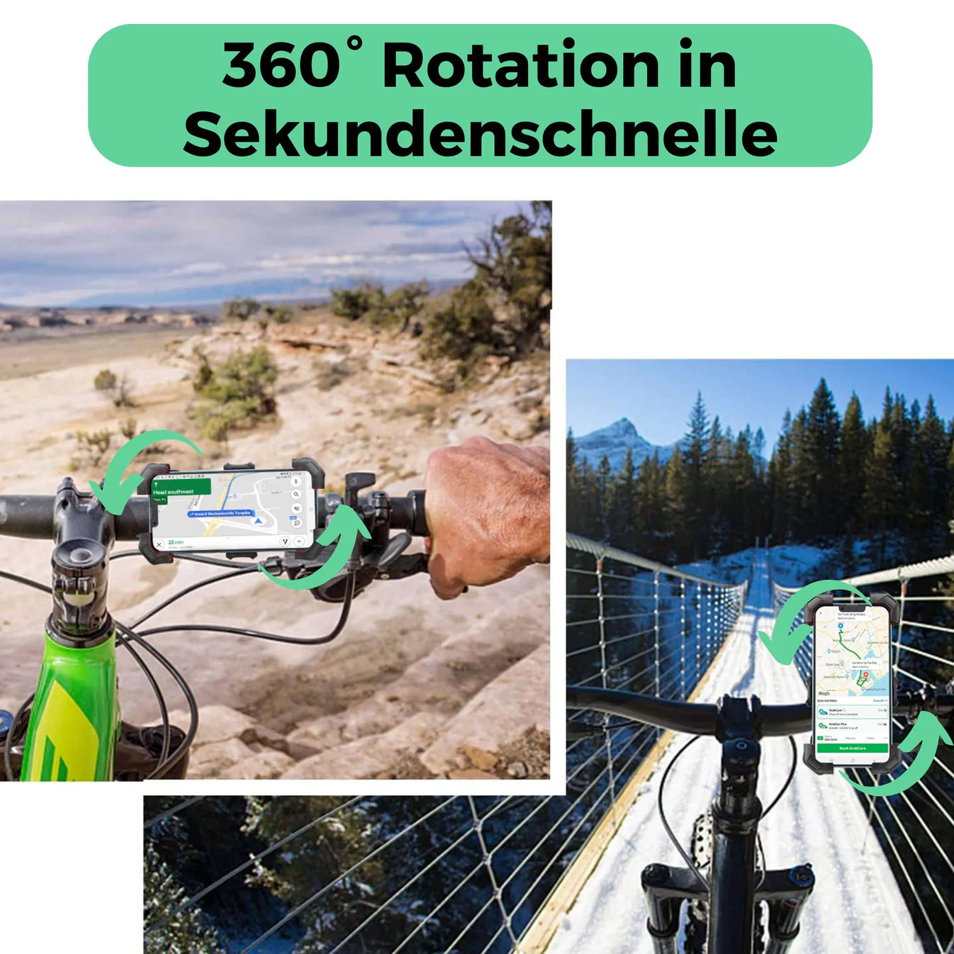 360° Handyhalterung (für alle Smartphones geeignet)