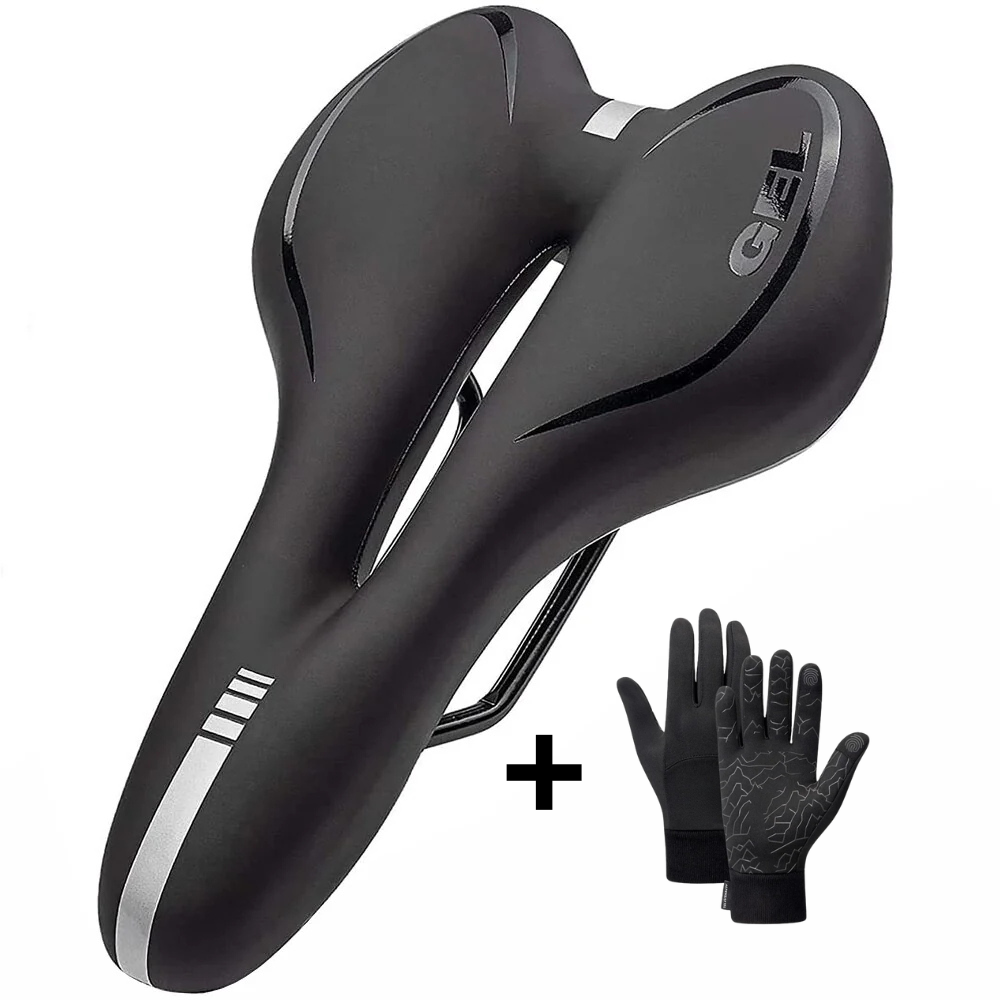 Fahrradsattel bequemer Relna + GRATIS Fahrradhandschuhe