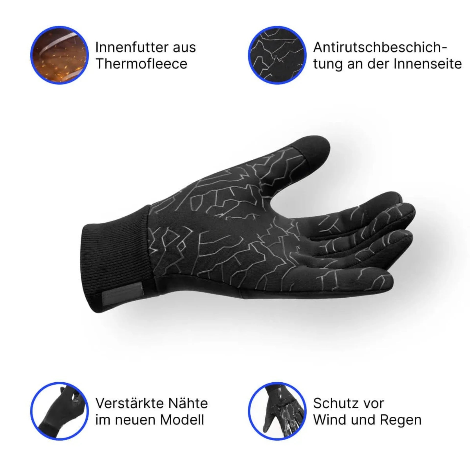 Reluno Premium Thermo Fahrradhandschuhe 1+1 GRATIS